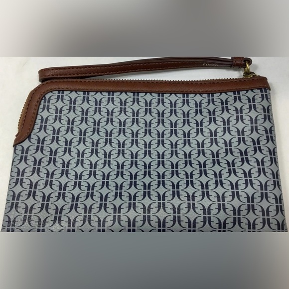 Fossil Blue and Brown Geometric Pattern Bags - Picture 7 of 9